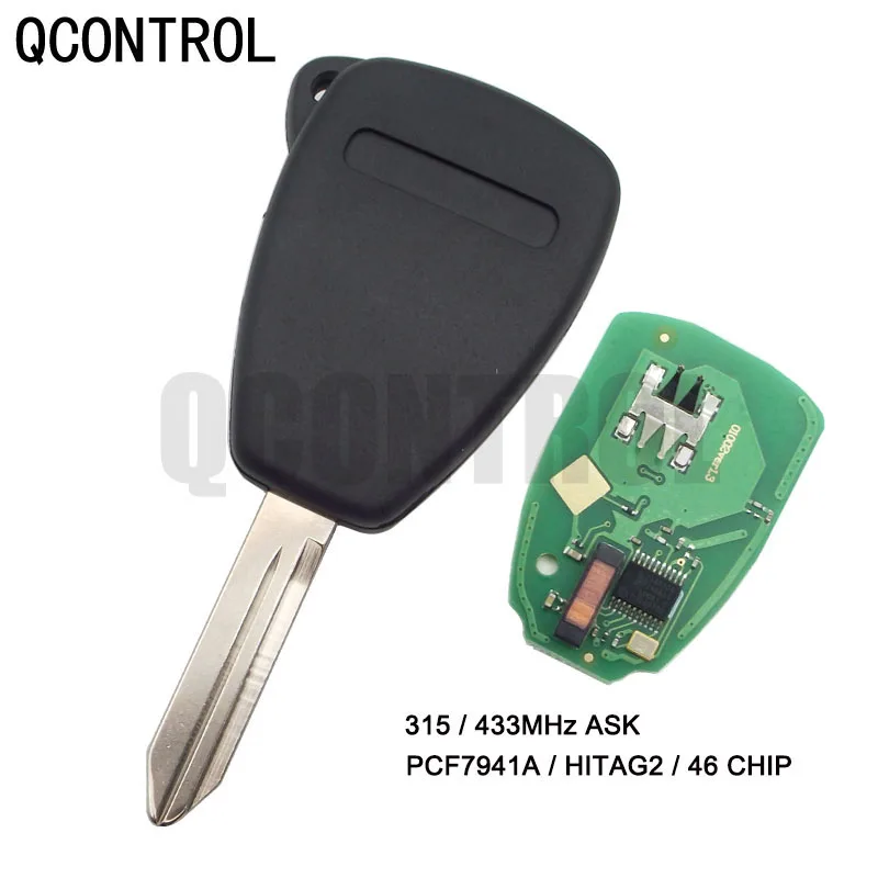 QCONTROL 315MHz / 433MHz Car Key Vehicle Remote for JEEPCherokee Liberty Wrangler Commander Patriot Compass Grand