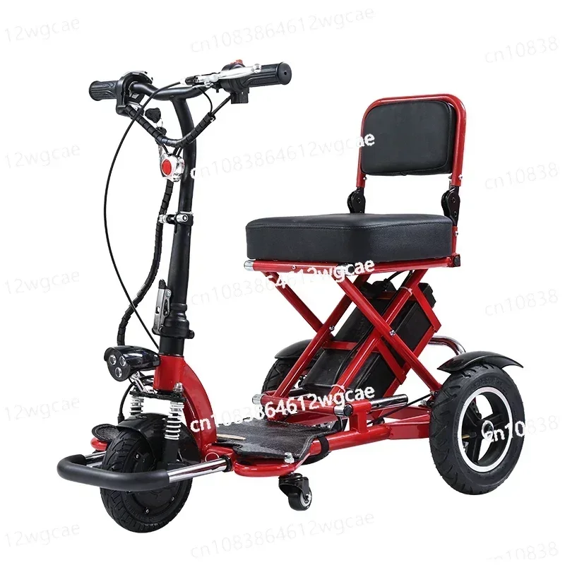 

Foldable Disability Mobility Scooters 3 Wheel Elderly Electric Scooter Mini Small Adult 500W 48V12AH Removable Lithium Battery