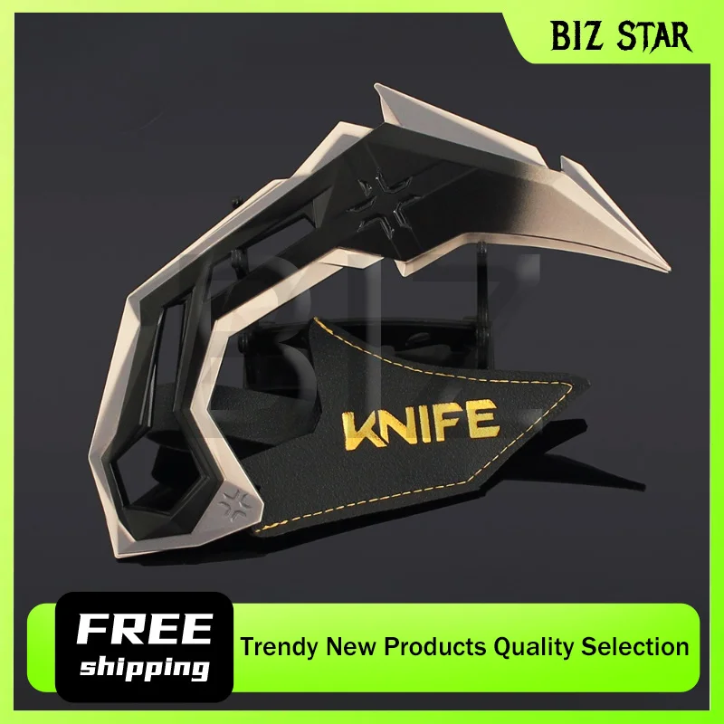 16cm/6.29in valorant luminoso vct garra faca jogo brinquedo periférico espada armas modelo faca de comando tático meninos presentes ornamentos