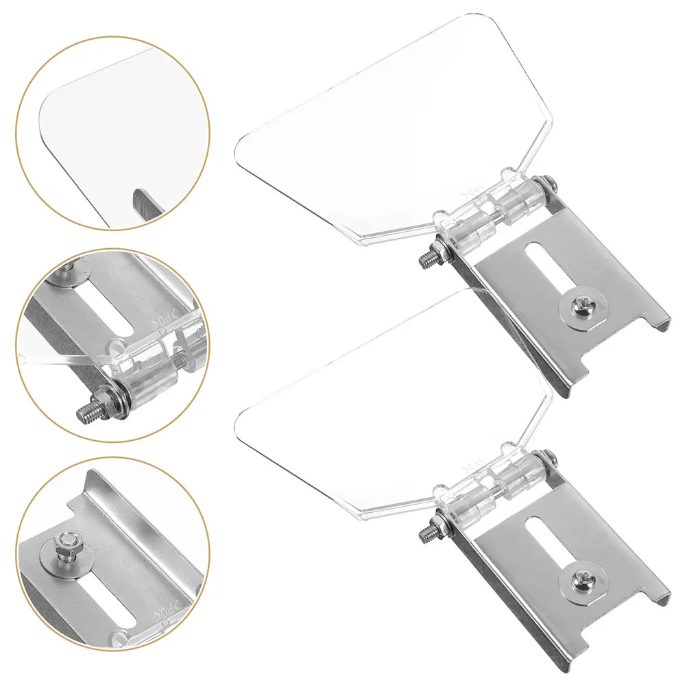 

4Pcs Bench Glasses Clear Transparent Small Grinder Guard Size Safety Bench Grinder Accessories Eye Shields