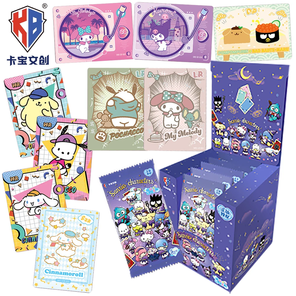 

Genuine Kabao Sanrio Collection Cards Fans' Favorite Sparkling Cartoon Stars Family Character Rare Card Creative Christmas Gifts