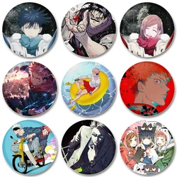 32/44/58mm Anime Jujutsu Kaisen Tinplate Brooch Pins Figure Icon Badge Handmade Brooches Breastpin for Backpack Clothes Gift