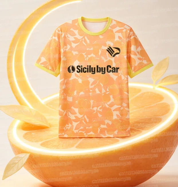 26-27 Saison Palermo Fußballtrikot Fan-Trikot 3D-Druck T-Shirt Herren Sommer-Trainings-Schnelltrocknungs-Sweatshirt Familien-Set – Detail 4