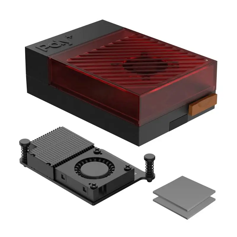 abri製-raspberry-pi-5用ケース。高性能冷却ファンを搭載し、保護性能を強化。耐久性に優れた設計で、組み立てが簡単。完璧なフィット感。