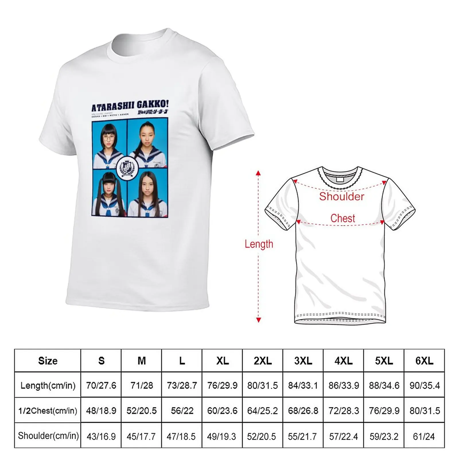 Atarashii Gakko No Leaders (Portraits) V2 T-Shirt sublime aesthetic clothes Short sleeve tee men