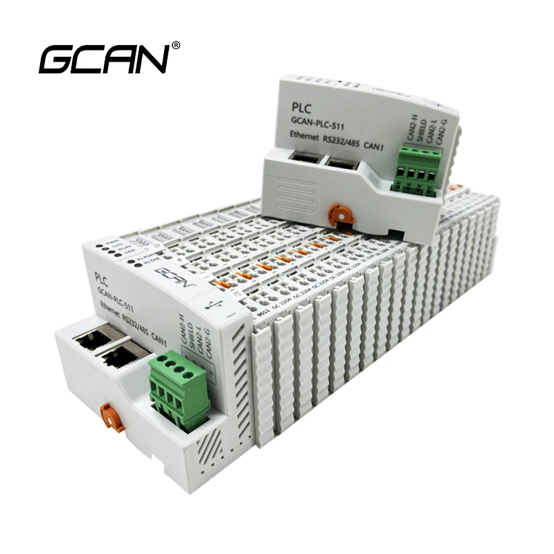 Industrial Automation PLC with HMI 32 IO Module Support CANopen/J1939/Modbus TCP/RTU