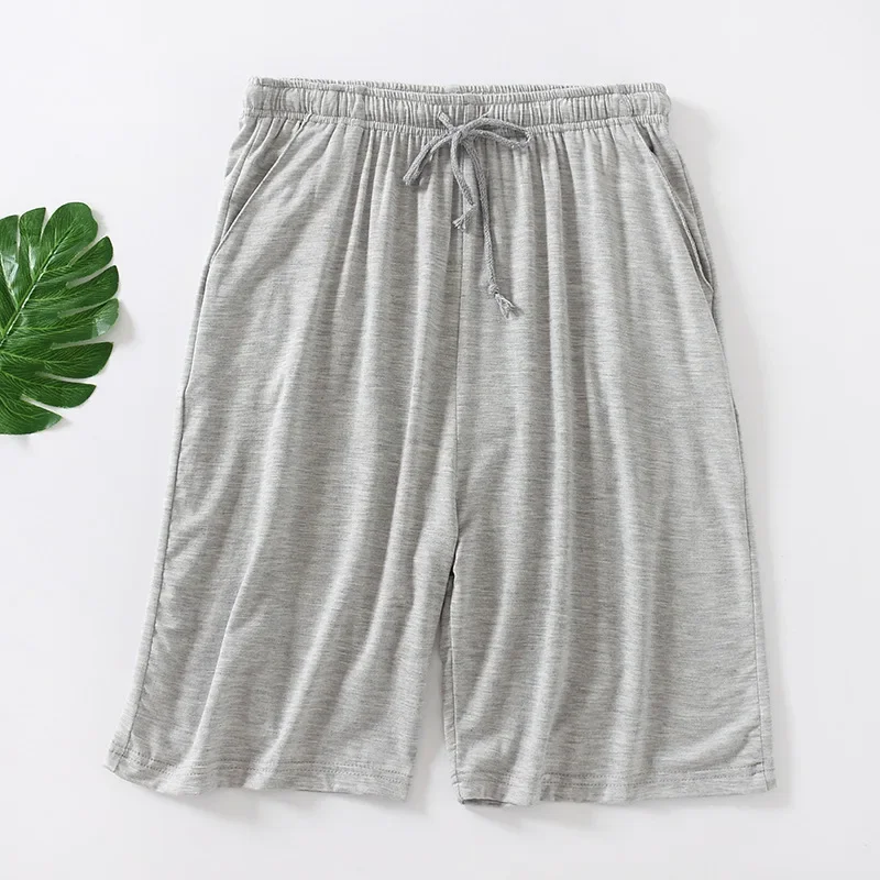 

Modal Men's Shorts Summer Thin Five-point Home Shorts Loose Casual Large Size Home Pajamas Beach Pants