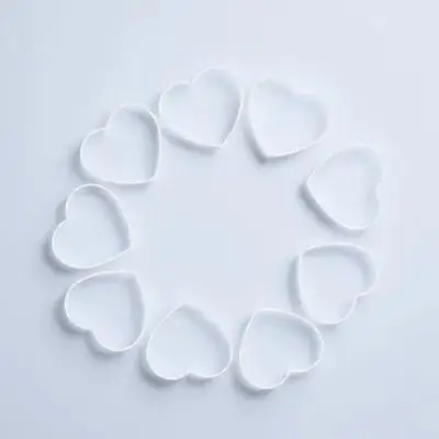 

10Pcs Dream Catcher Rings Heart Shape Acrylic DIY Supplies for Handmade Crafting Hanging Ornament Decorations Dream Catcher Ring