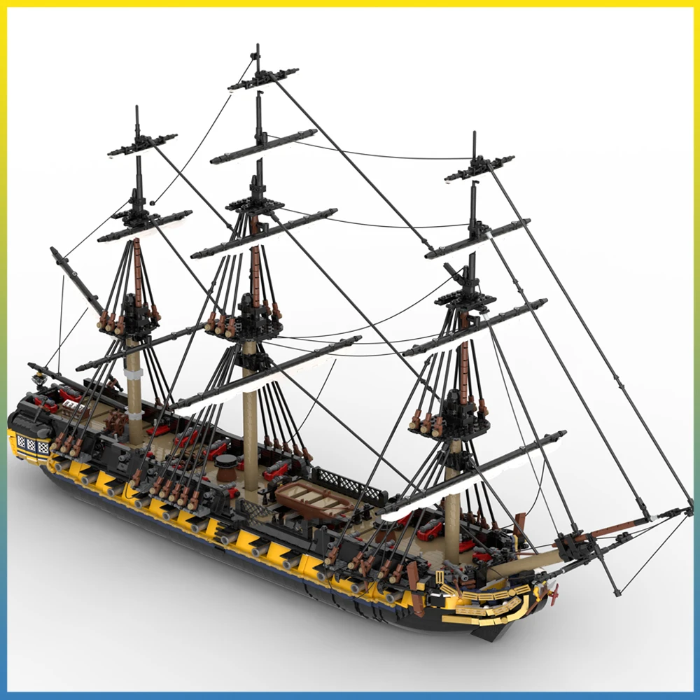 

NEW 6029PCS MOC European Medieval HMS 123262 British 44-gun Frigate DIY Creative Ideas Warship Child Toy Gift Building Blocks