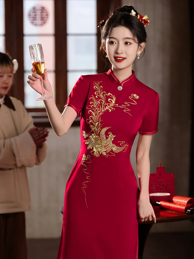 

Элегантное свадебное платье для матерей невесты: высококачественное летнее платье для торжества с цветочным принтом в ретро-стиле