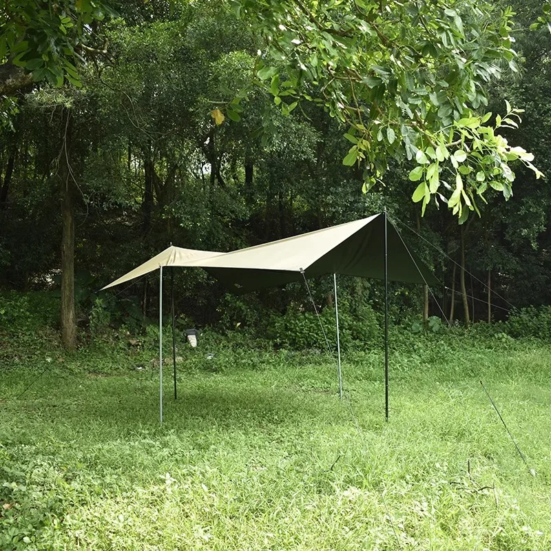 Ultra Light tarp,40D Silicone Coated Black Rubber Canopy Nylon
