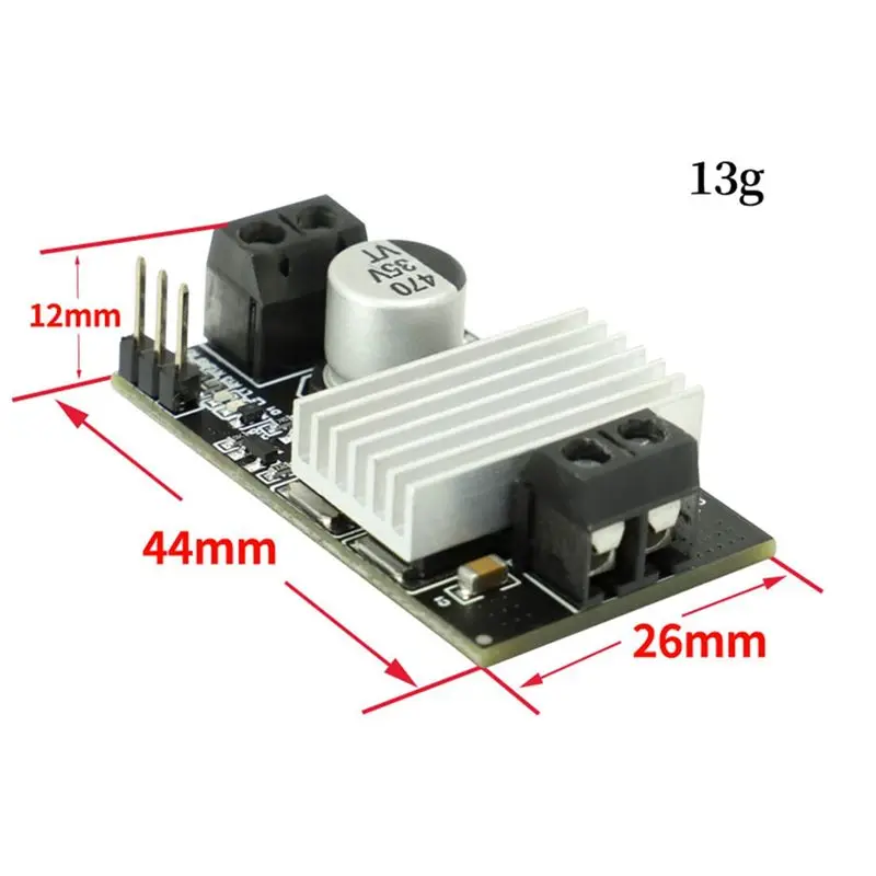DT19 10A DC Motor Drive Module Forward Reverse PWM Speed Regulation Dimming 3-20V Low Voltage High Current Board