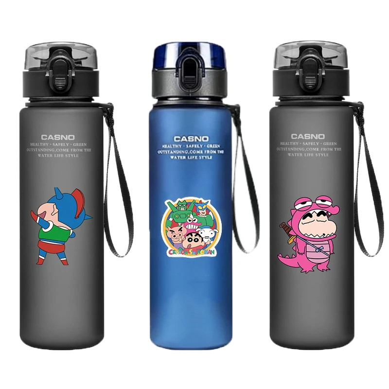 

Anime 560Ml Crayon Shin-Chan Water Bottle Action Kamen Pajama Large Capacity Portable Plastic Water Cup Boy Birthday Gifts