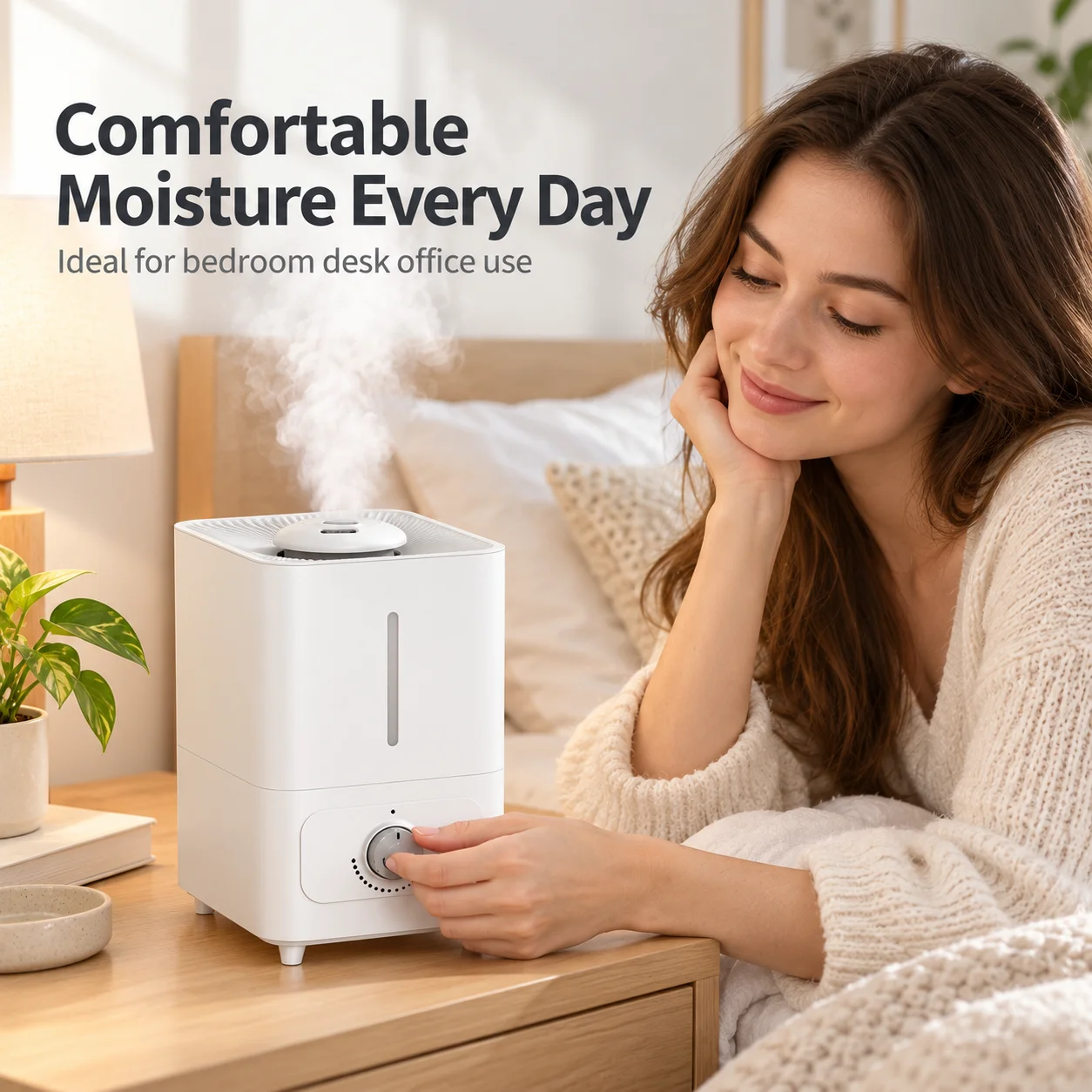 AOLIVIYA 6L Ultrasonic Cool Mist Humidifier Large Capacity Top Fill Air Humidifier Dual Mist Adjustable Output For Home Office