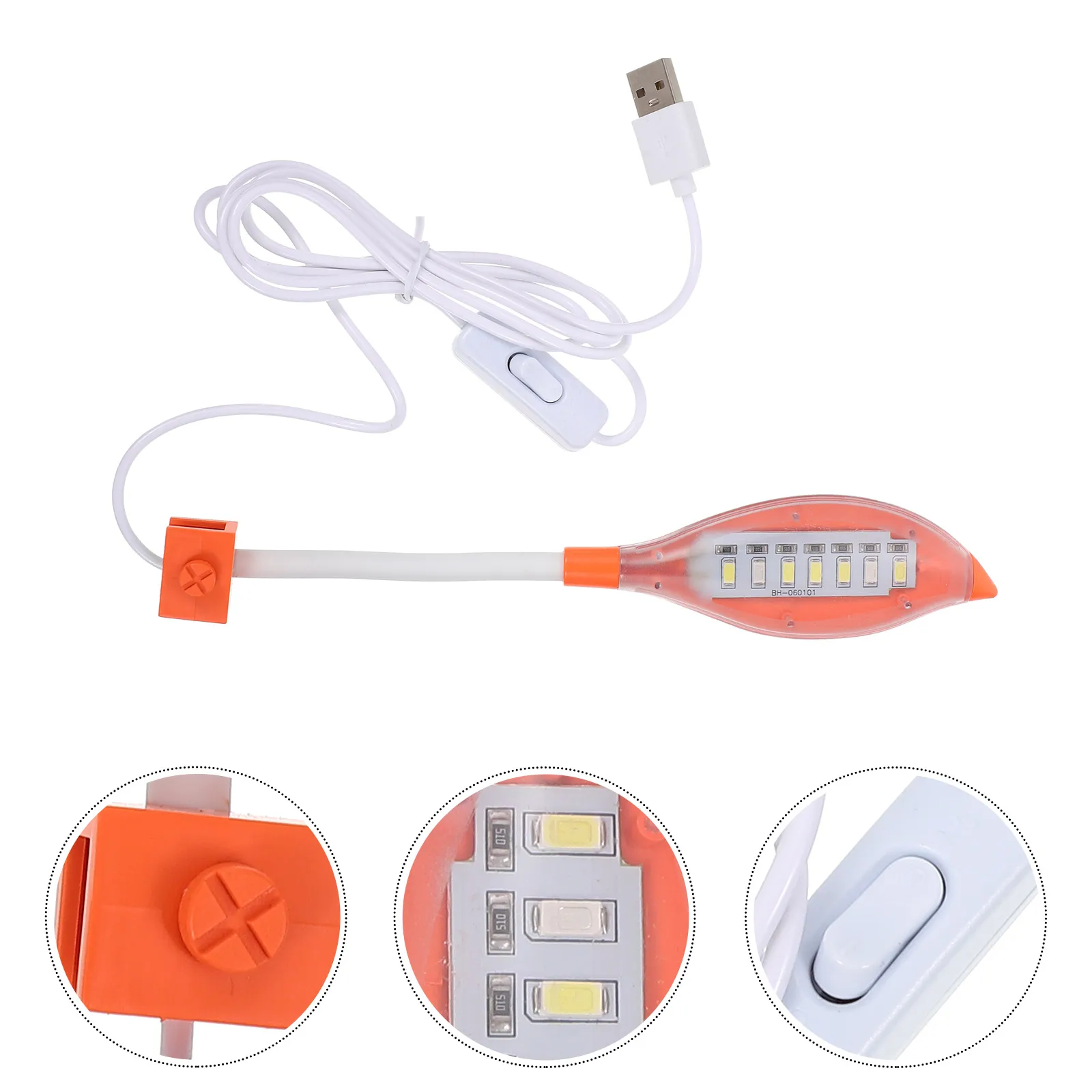 

Fish Tank LED Clamp Light Aquatic Plant Lighting Multicolor Clip on Plastic Clip-on Aquarium