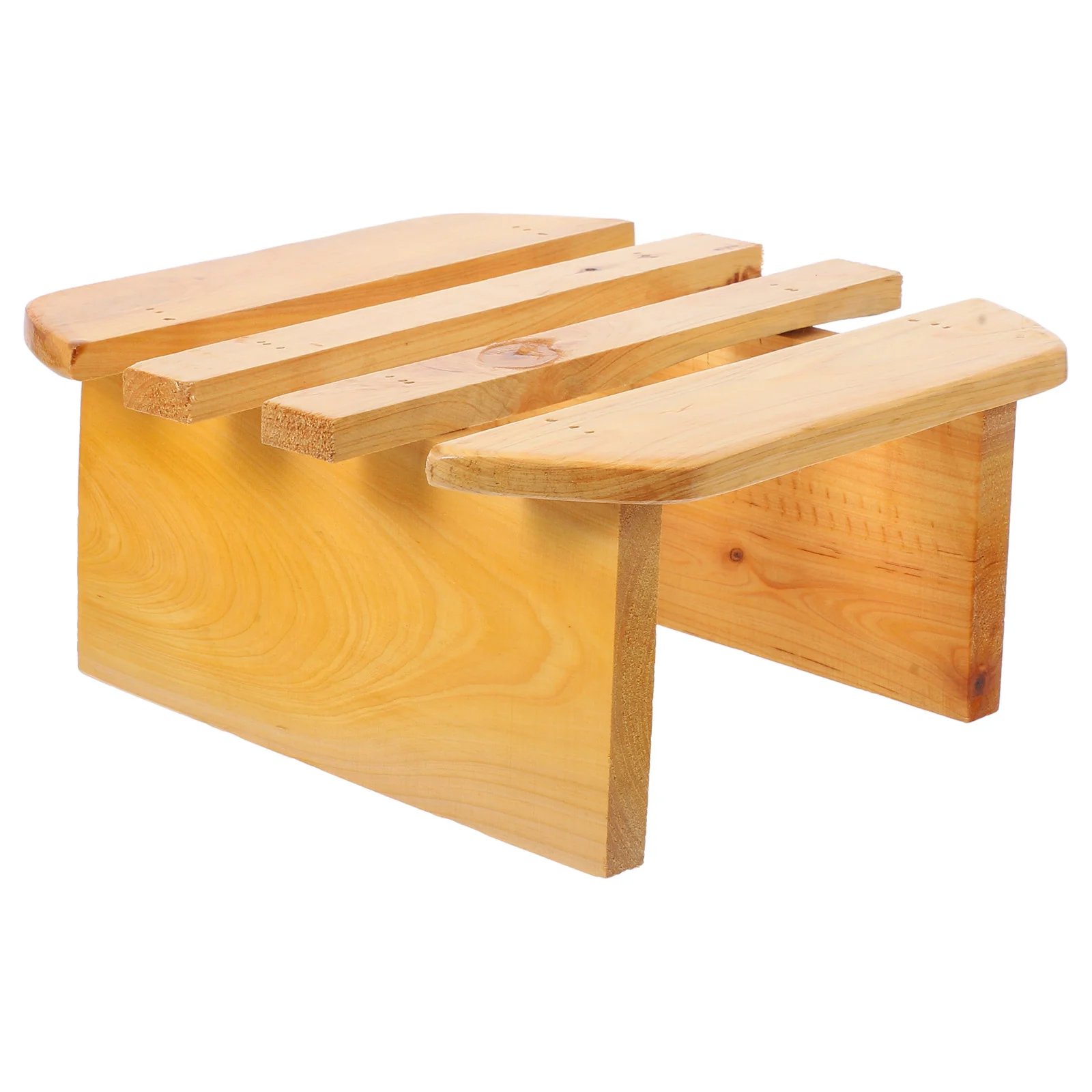 Foot Washing Bucket Wooden Stool Bathroom for Toddlers Barrel Mobile Home Steps Kid