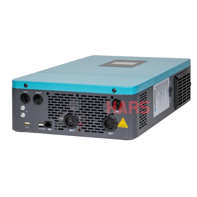 HE200 220V Hybrid Solar Inverter 3.6kW 24V On-Off Grid Dual Pure Sine Wave MPPT Inverter IP21 98% Efficiency LCD Display - view 2