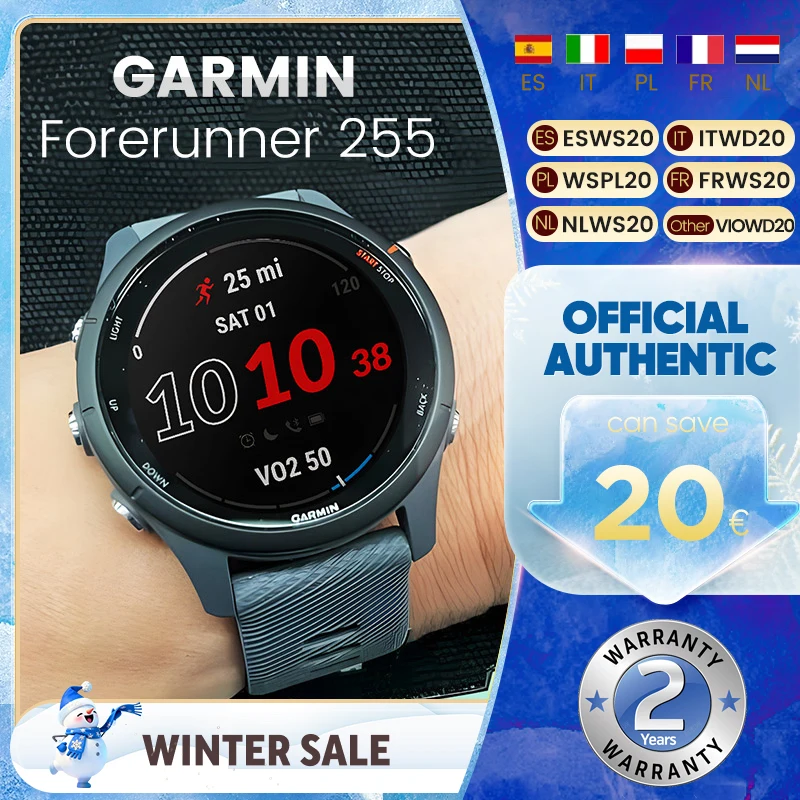 Garmin Forerunner 255 Smartwatch natation course surveillance multi-fonction montre de sport de plein air