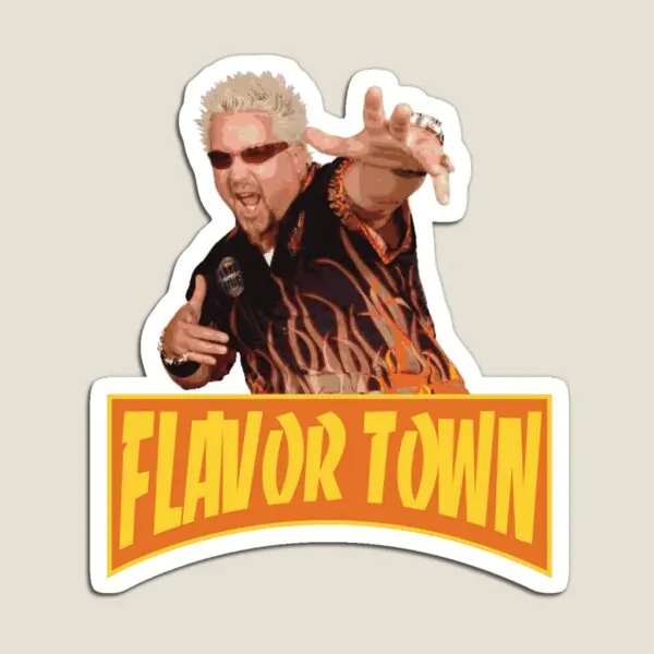 

Flavor Town Usa Guy Flerl Magnet Refrigerator Kids Toy Cute Children Holder Colorful Stickers for Fridge Organizer Magnetic