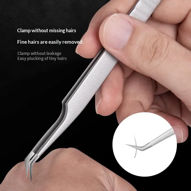 Pinces à cils professionnelles pour greffe, antistatiques et résistantes à la corrosion, pour les artistes en extensions de cils et l'utilisation en maquillage