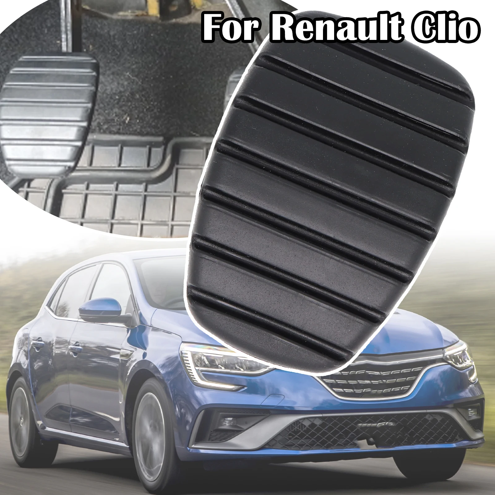 

For Renault Clio 2 3 4 BB CB BR CR Lutecia 1998 - 2020 Taxi Express Nissan Platina Car Rubber Brake Clutch Foot Pedal Pad Covers