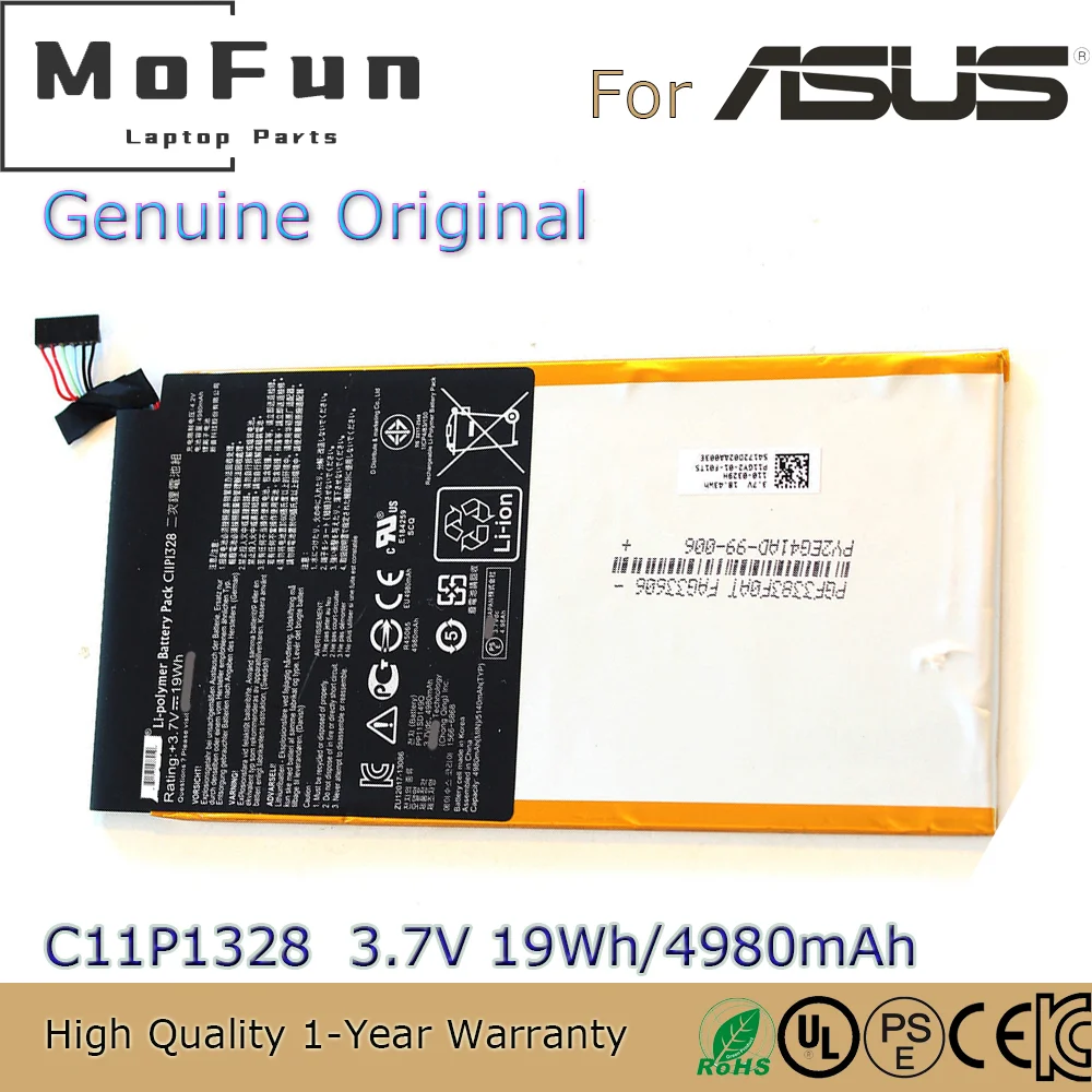 Brand New Original C11P1328 3.7V 19Wh Laptop Battery for Asus Transformer PAD TF103C TF103CX TF103CG K010 TF10 0B200-00980000M