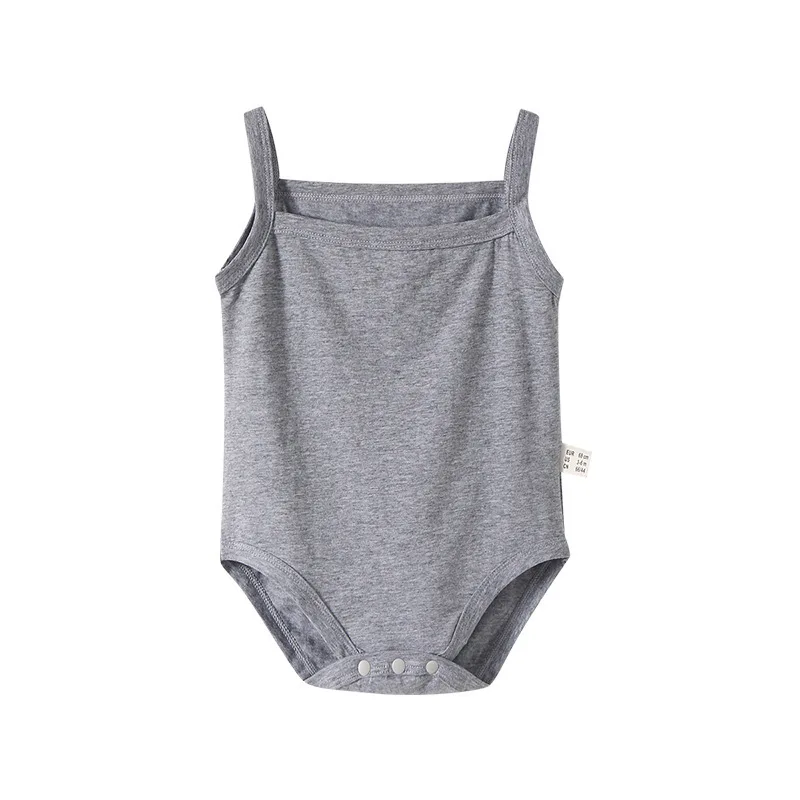 1 Pcs Baby Boys Girls Bodysuit Sleeveless suspender Cotton Baby Clothes Newborn Body Cartoon Summer Cool Sleeveless Bodysuit