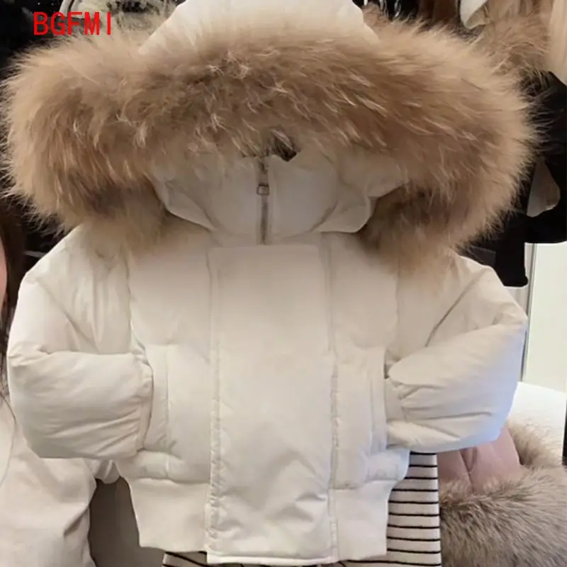 المراهقين الشتاء الأسود القطن أسفل سترة الدفء مقنعين سستة ملابس خارجية فتاة معطف هدية عيد ميلاد 2-11Y السنة الجديدة الاطفال الملابس