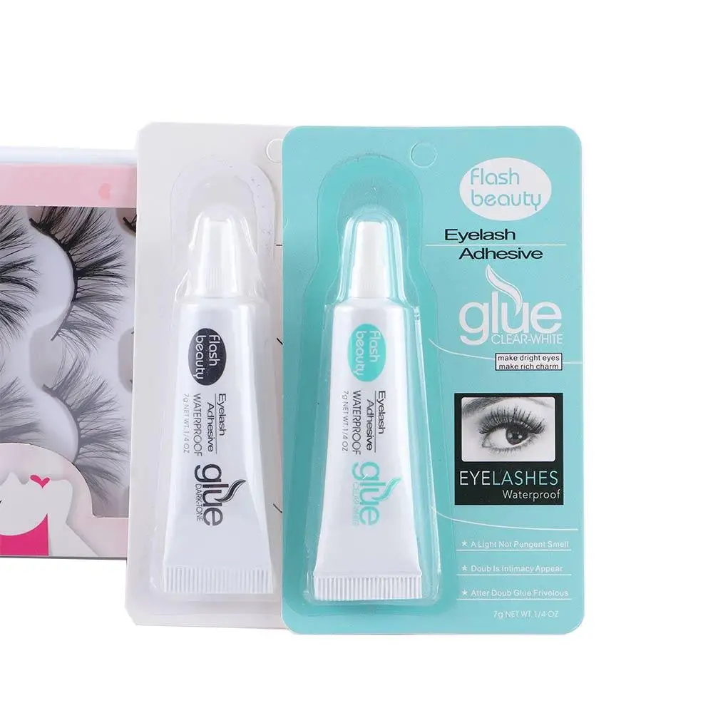 White Black Long Lasting Strong Waterproof Safe Eye Makeup Tools Flase Eyelashes Glue Eyelash Adhesive Double Eyelid Glue