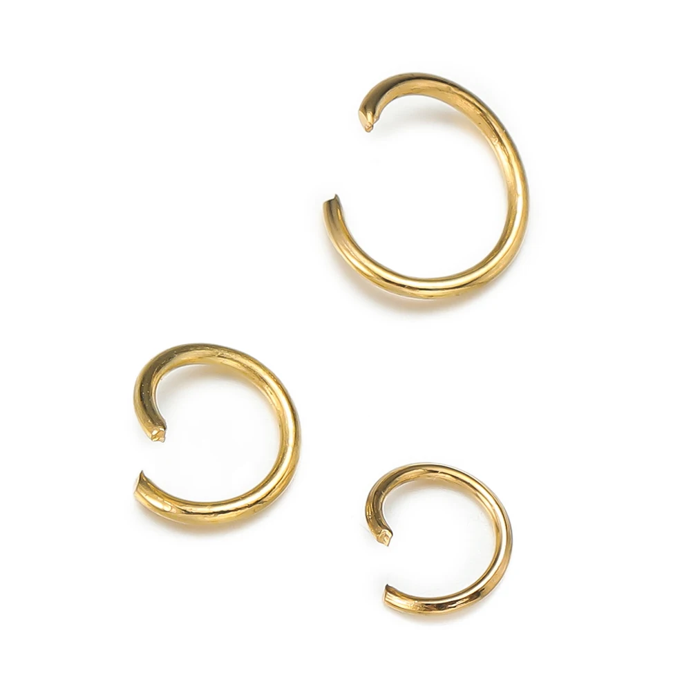 100pcs/lot 0.7x4mm Iron Opening Jump Ring Necklace Split Connectors Rings For DIY Jewelry Making Crafts Supplies Findings