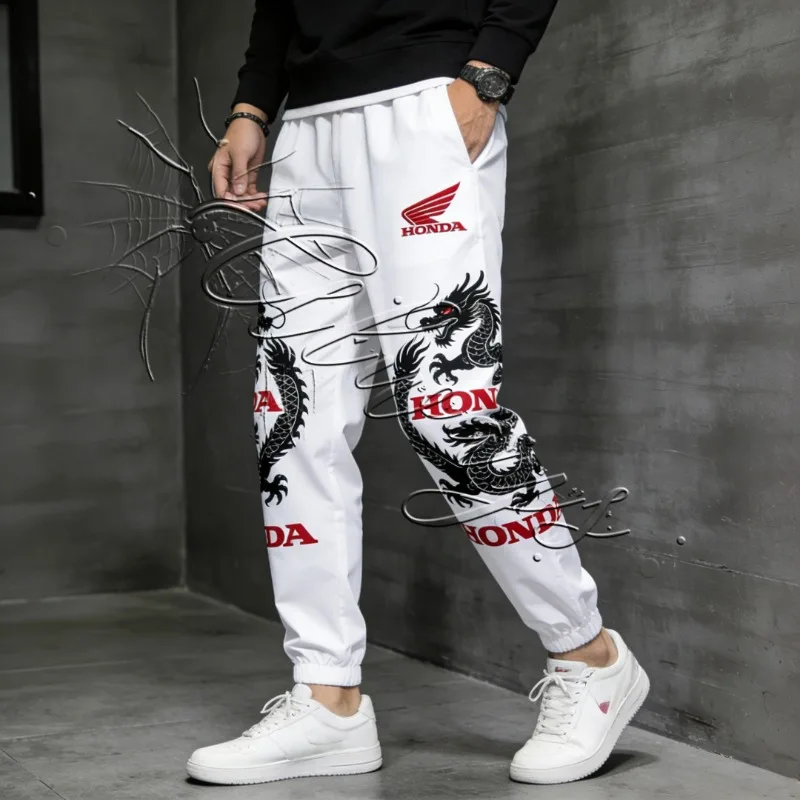 

2026 Summer New Honda HRC Racing Team Special Edition Retro Dragon Pattern Pants Men's MOTO Off Road Special Speed Drying Pants
