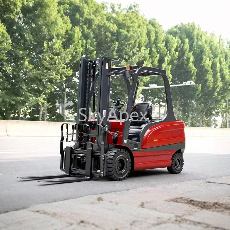 Manufacturer Supply 2 Ton Lead-Acid Short-Axle Electric Forklift Solid Tires Waterproof ISO for Outdoor Yards Construction Sites