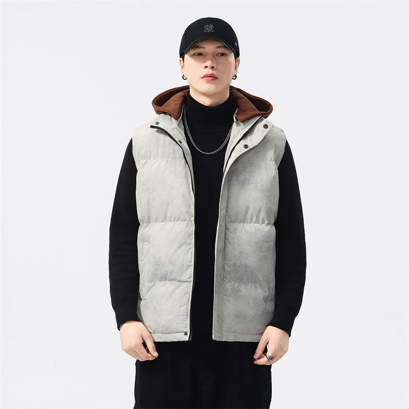 Couple's Trendy Cotton Thickened Autumn Winter Vest Jacket Casual Versatile Men's Style Warm Top Innerwear Home Clothes