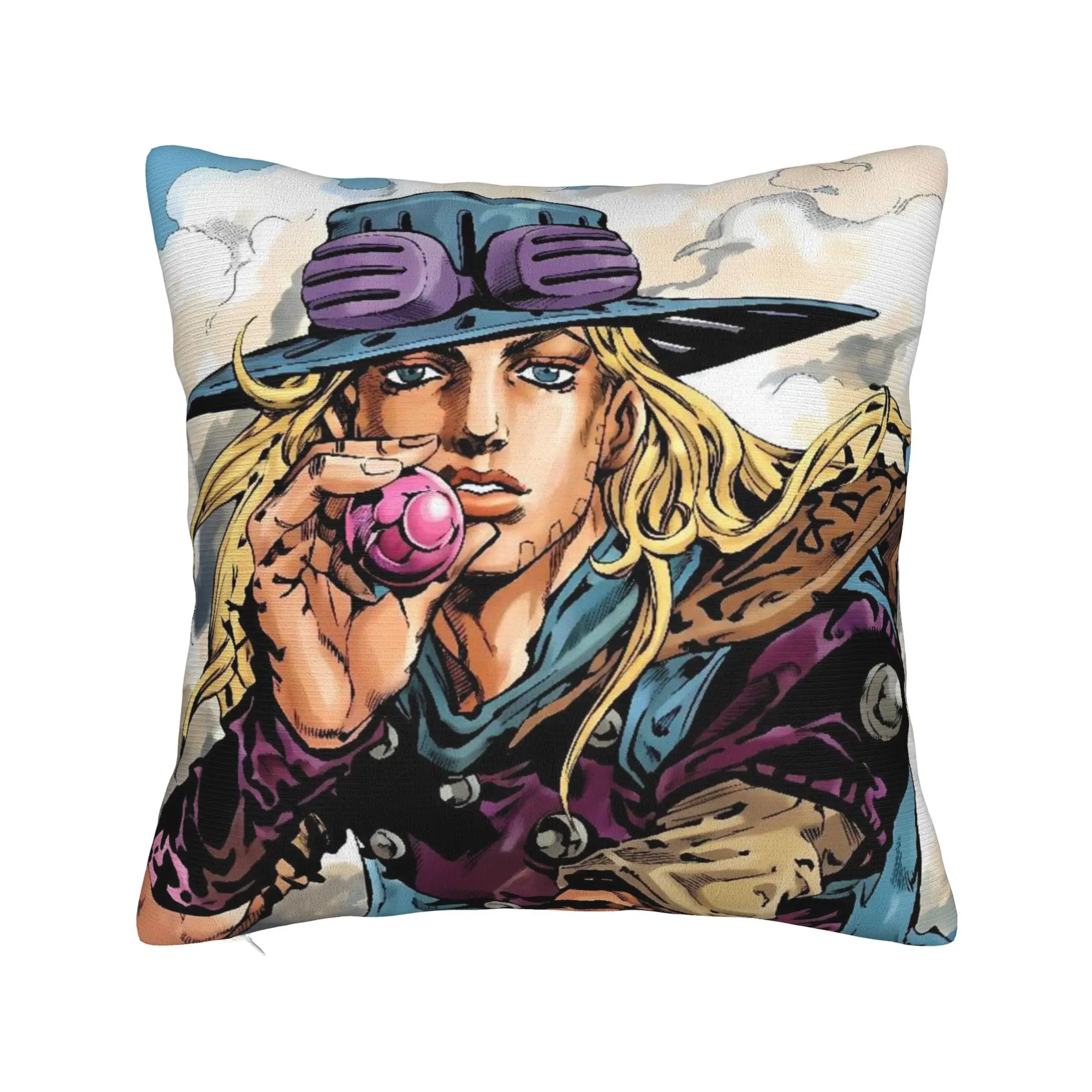 Jojo Steel Ball Run Pillow Cover  Custom Cushion Cover Novelty Pillow Case For Chair Sofa Home Decor