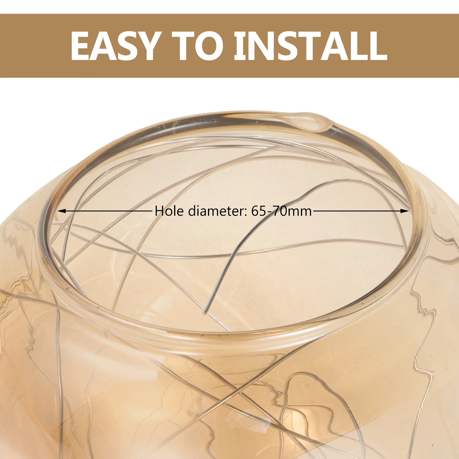 

Sphere Lamp Shade Pendant Lampshade Glass Cover Clear Globe Replacement Shades Light