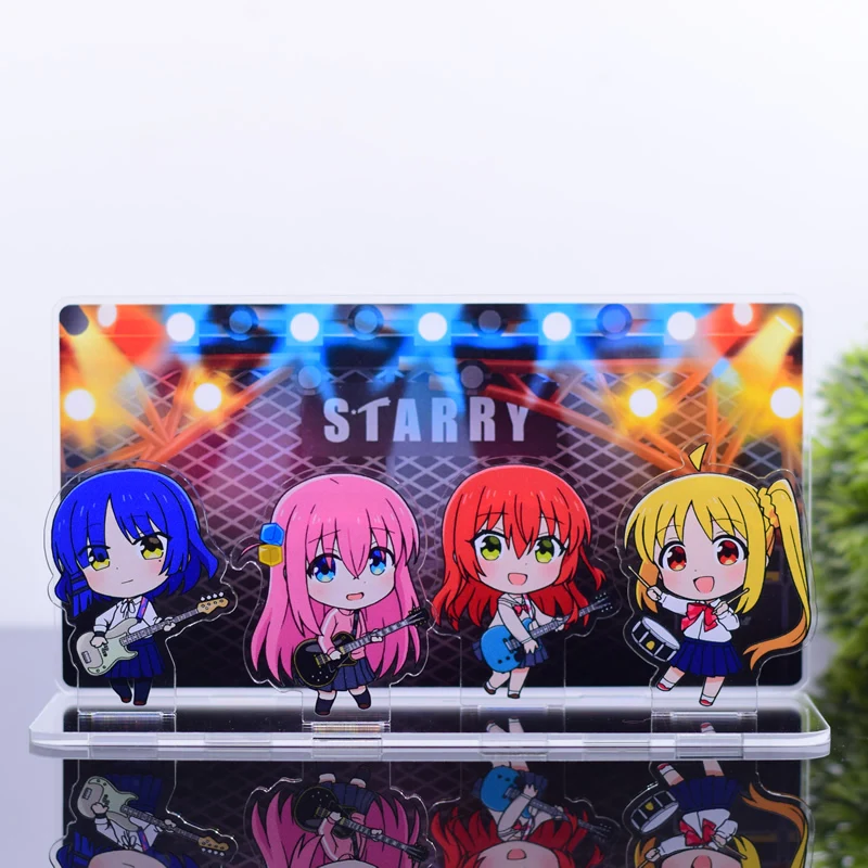 BOCCHI THE ROCK 3D Arcylic Stand 5 In 1 Desk Decor Anime Figures Keyrings Cartoon Accessories