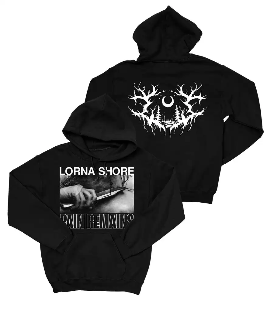 Lorna Shore Heavy Mental Band felpa con cappuccio felpe uomo/donna manica lunga felpa con cappuccio top Harajuku Streetwear cerniera cappotti con cappuccio