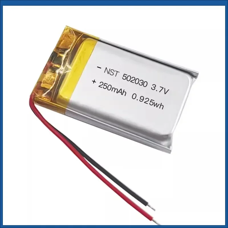 5-20PCS 502030 3.7V 250mAh Li-Po Rechargeable Battery for Toys LED Lights Bluetooth Earphone Electronic Scale Bluetooth