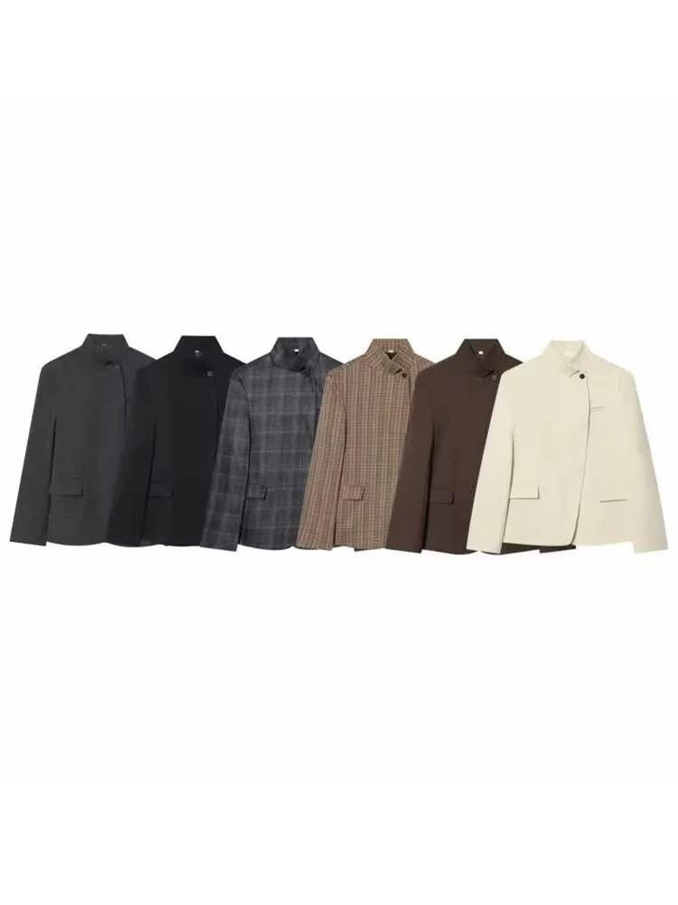 Women Autumn Office Blazers Chic Elegant Jackets Women Fashion Youth Travel Holiday Streets Warm Lady Coats