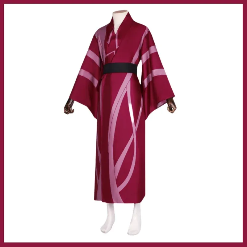 أزياء أنيمي شينازوجاوا سانيمي التأثيرية رداء حمام كيمونو أحمر ياباني رداء شعر مستعار للبالغين رجل وامرأة بدلة الهالوين والكريسماس if;3