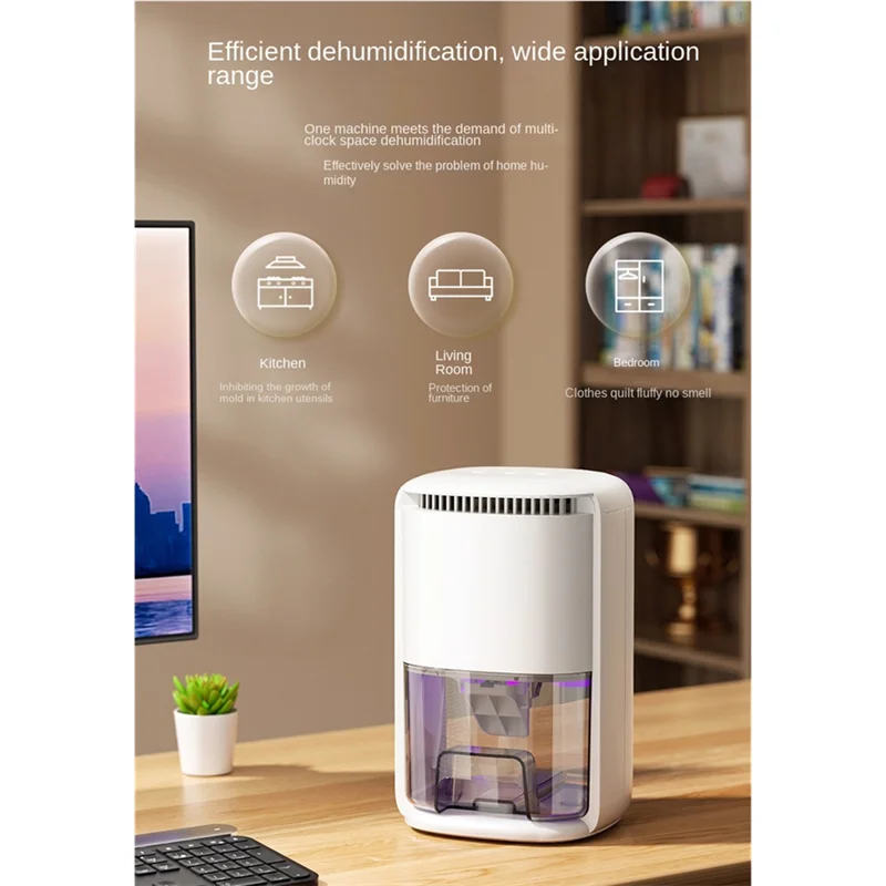 ASWUT-Dehumidifiers للمنزل 84OZ مزيل الرطوبة الصغير لغرفة النوم 8000 قدم مكعب مع 7 أضواء LED ، للمنزل والمكتب الاتحاد الأوروبي التوصيل #4