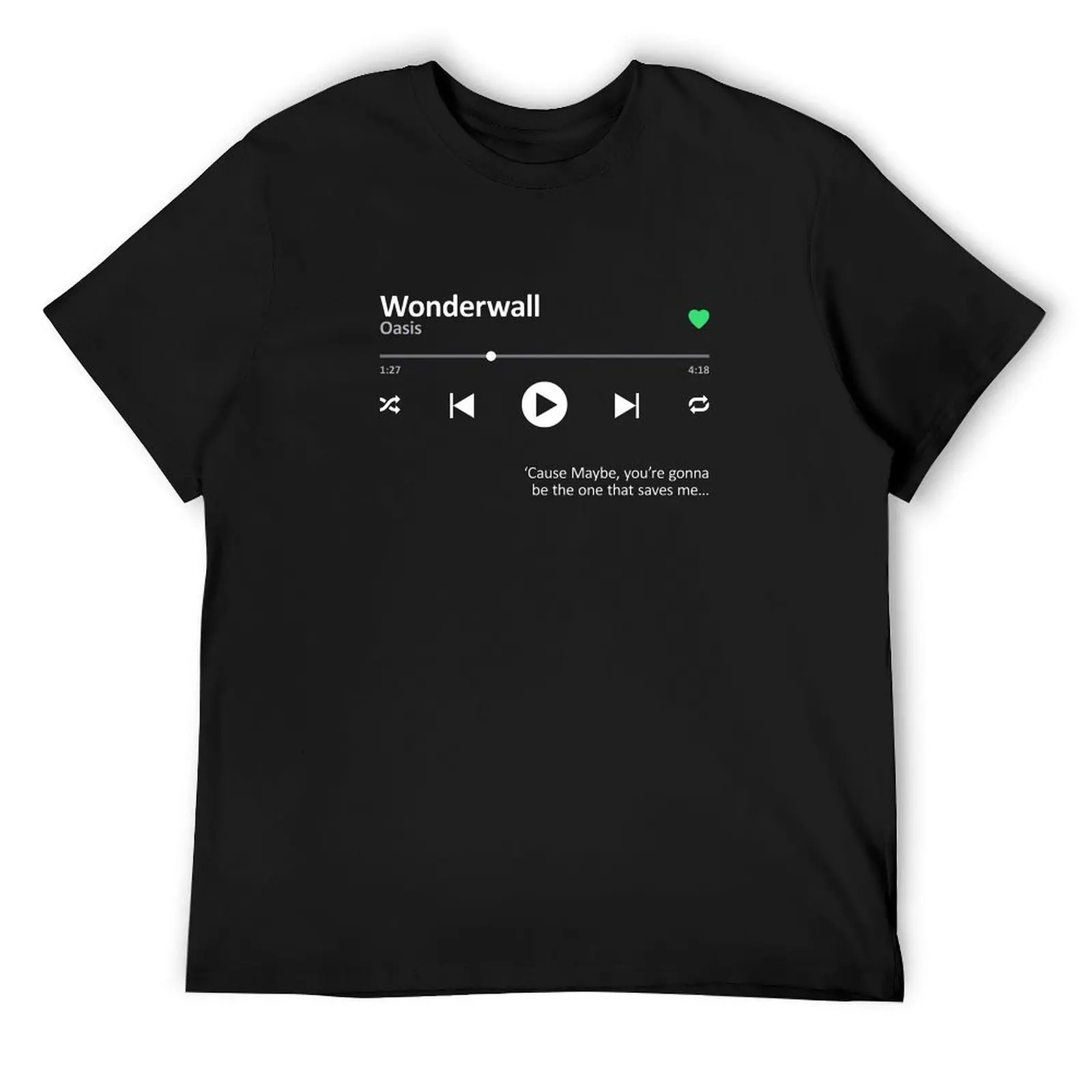 Wonderwall Streaming T-Shirt man clothes blue archive Aesthetic clothing mens clothes