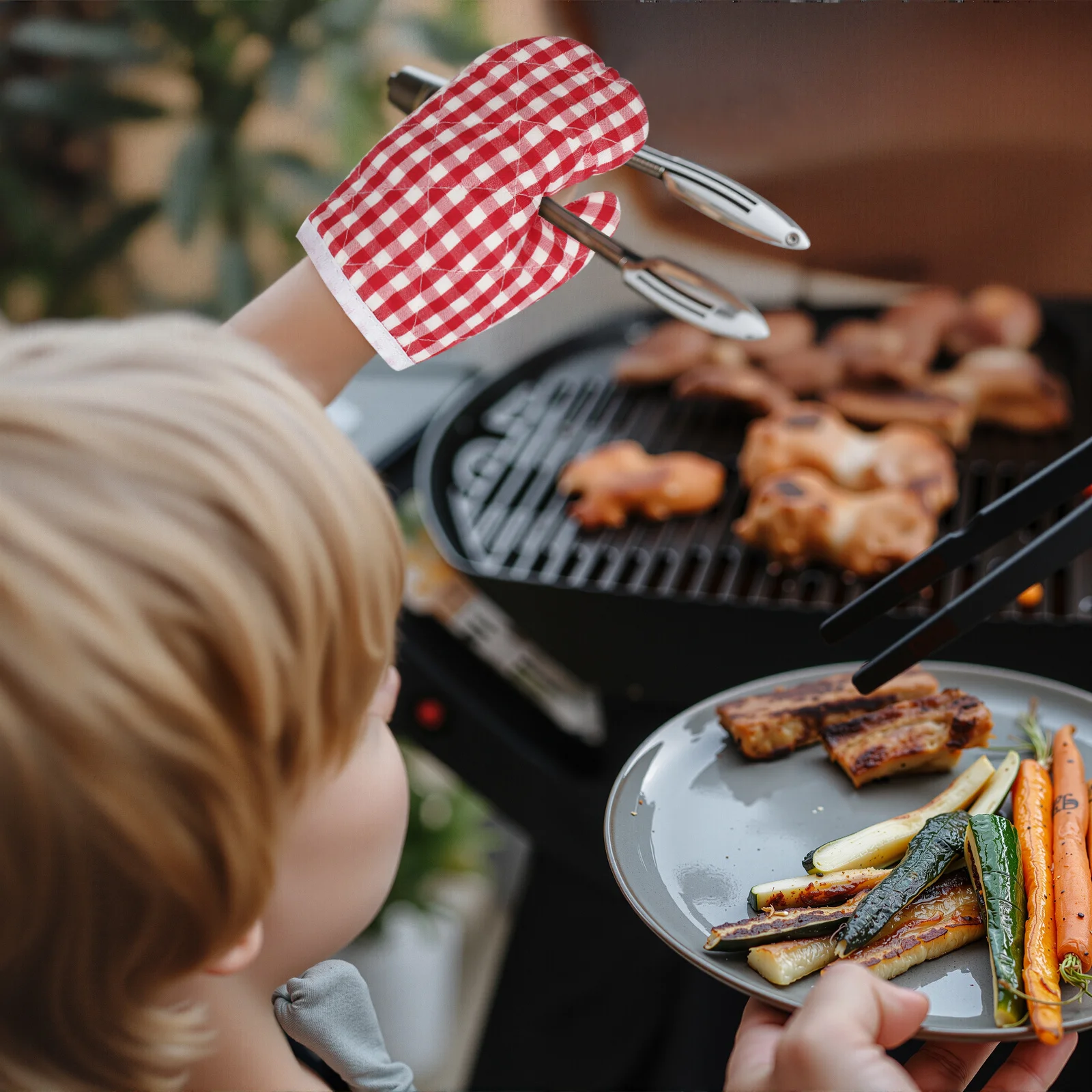 

2 Pcs Gloves Oven Mitts Childrens Mits Bake for Cooking Baking Mitten