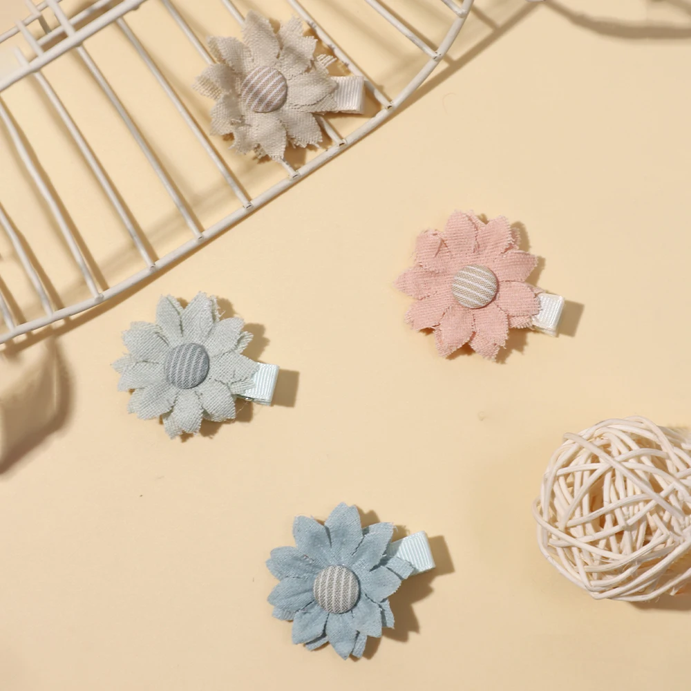 Bangs Clip Multi Scenario Use Girl Baby Hair Accessories Simulation Flower Hairpin New Style Baby Product High-quality Fabric