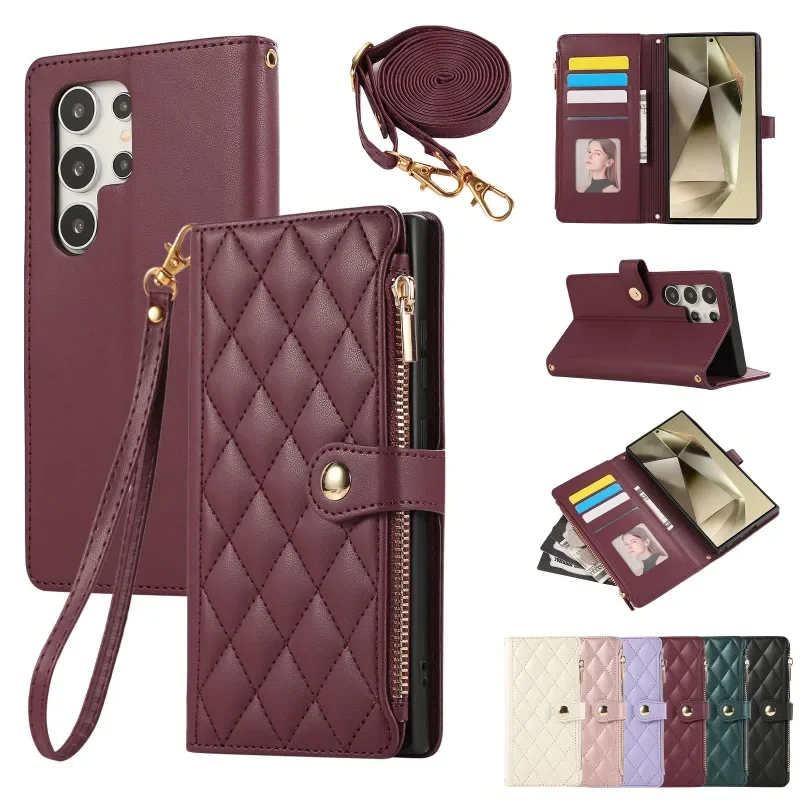 Crossbody-Brieftaschenhülle für Samsung Galaxy S25 Edge S26 S24 S23 FE S22 S21 S20 Plus Note Ultra A57 A37 A17 A07 A56 A36 A26 A16 A06 – Detail 14