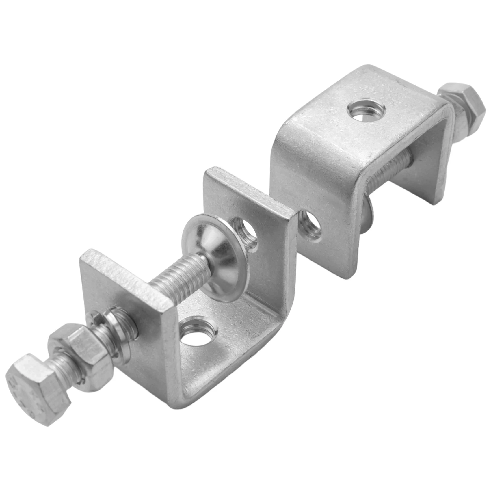 BAAG-12Pcs C Clamps,U Clamps For Metal Working, Small Desk Clamp With Stable Wide Jaw Opening & Protective Pads/I- Design