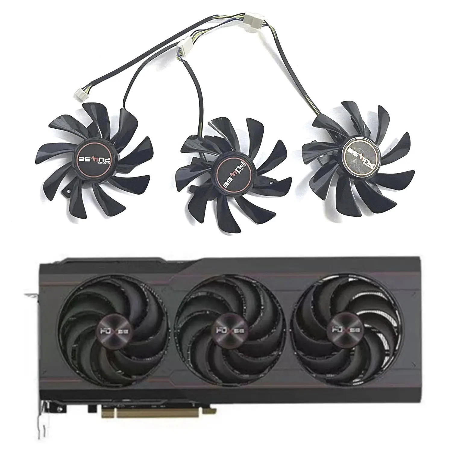 

Brand new DIY brand new fan 85MM 4PIN RX 6800 6800XT GPU fan for SAPPhiRE PULSE AMD Radeon RX 6800 6800XT gaming graphics card