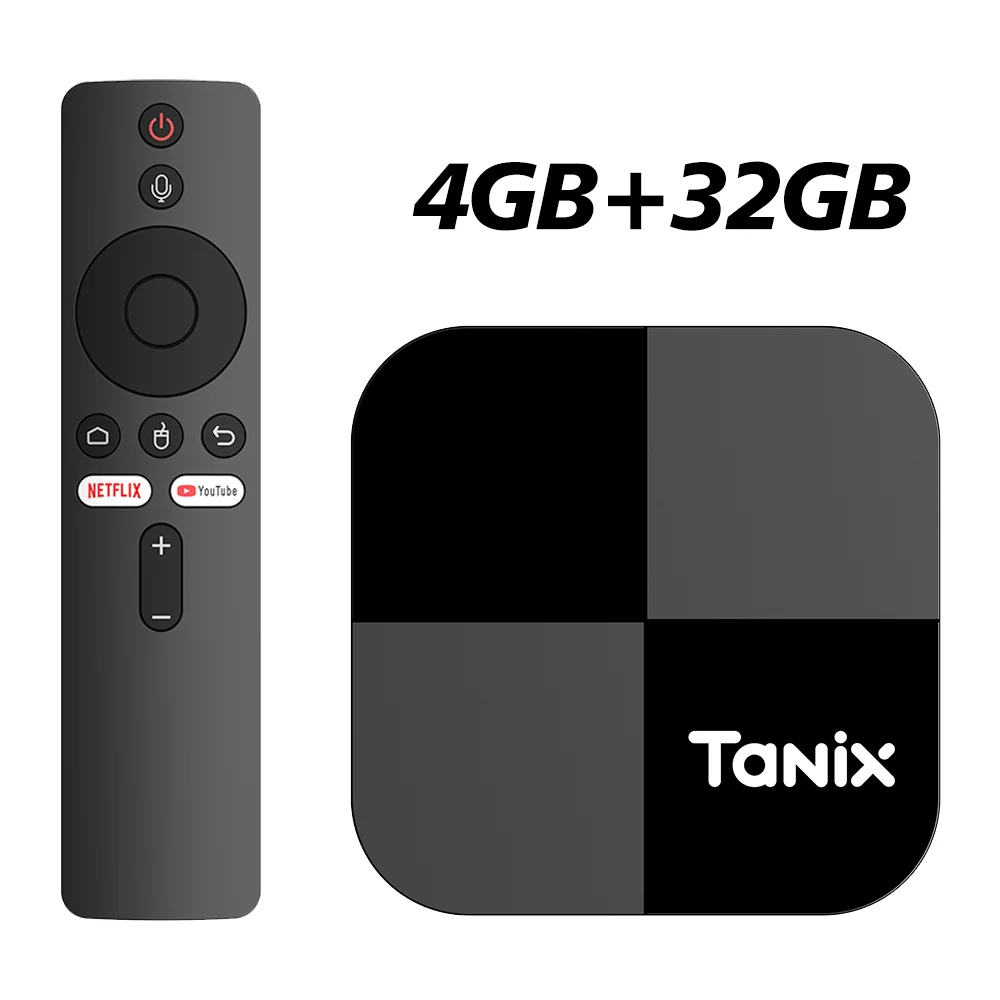 Tanix TX5 PLUS Android 14.0 TV Box 4GB 32GB Amlogic S905X5M 2.4G