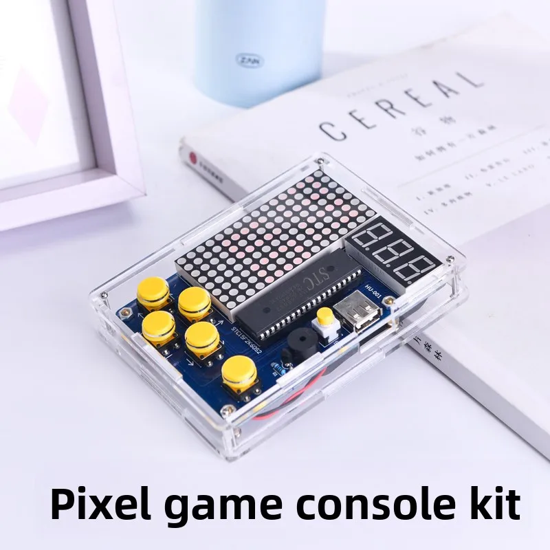 

Pixel Game Making Kit 51Single-chip Microcomputer Game Console TetrisdiySpare PartsHU-001