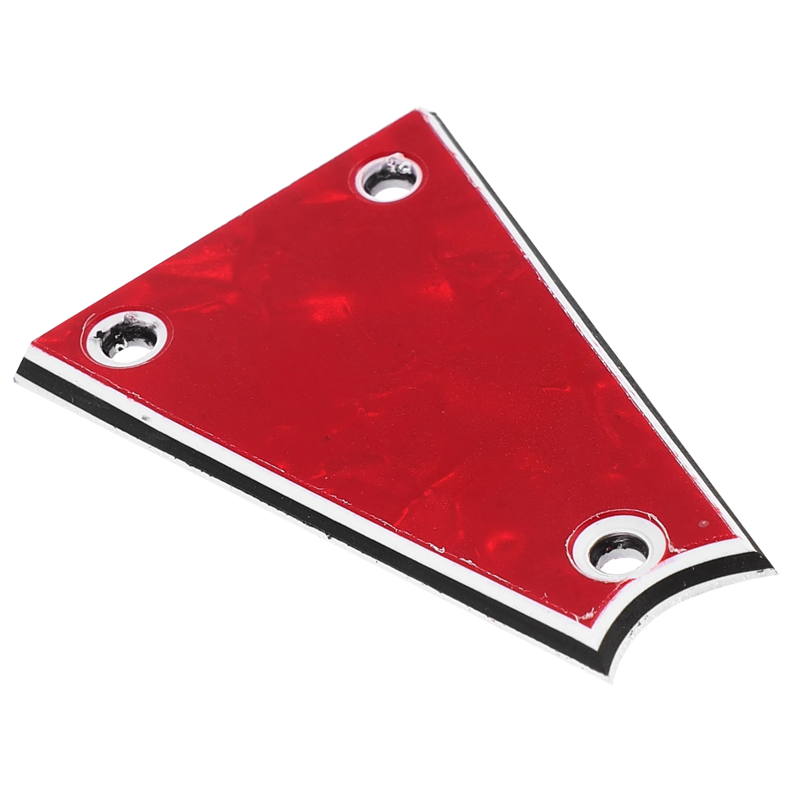 

PVC Electric Guitar Truss Rod Cover Red 3 Hole Replacement Accessories Durable Material Long Lasting Protection Easy